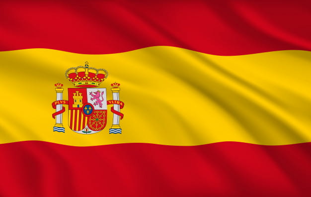 Bandera de España con escudo